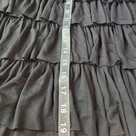 GRACE ELEMENTS | RUFFLE BLACK SKIRT - Picture 7 of 8